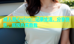 成人糖心vlog：记录生活，分享快乐，展现真实自我