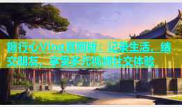 糖行心Vlog官网版：记录生活，结交朋友，享受多元视频社交体验