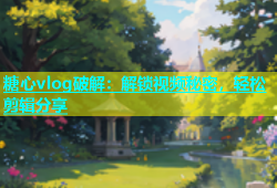 糖心vlog破解：解锁视频秘密，轻松剪辑分享