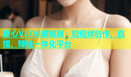 糖心VLOG破解版：短视频创作、直播、赚钱一体化平台