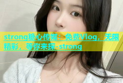 strong糖心传媒：免费Vlog，无限精彩，等你来探-strong