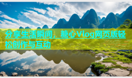 分享生活瞬间，糖心Vlog网页版轻松创作与互动