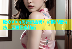 糖心Vlog免费激活码：解锁私密诱惑，无限畅享精彩