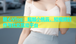 糖心Vlog：超越小桃酱，短视频创作与社交互动平台