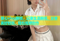 糖心vlog解锁，记录生活瞬间，分享美好时刻，轻松视频创作
