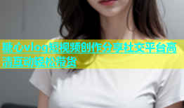 糖心vlog短视频创作分享社交平台高清互动轻松带货