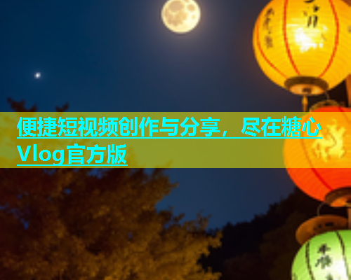便捷短视频创作与分享，尽在糖心Vlog官方版