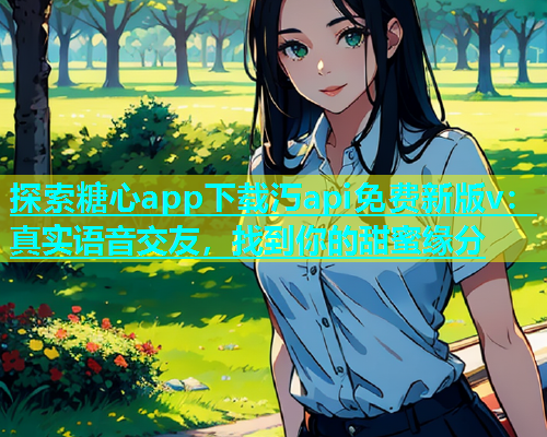 探索糖心app下载汅api免费新版v：真实语音交友，找到你的甜蜜缘分