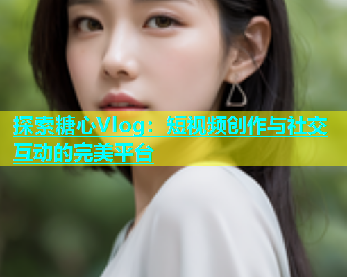 探索糖心Vlog：短视频创作与社交互动的完美平台
