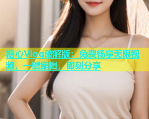 糖心Vlog破解版：免费畅享无限视频，一键编辑，即刻分享