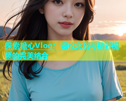 探索糖心Vlog：轻松交友与精彩视频的完美结合