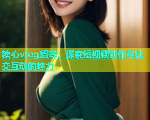 糖心vlog貂蝉：探索短视频创作与社交互动的魅力