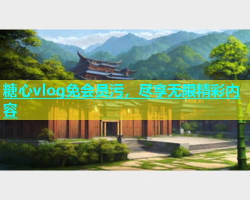 糖心vlog免会员污，尽享无限精彩内容
