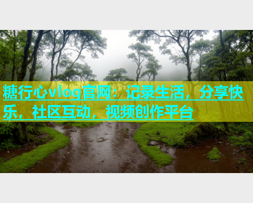 糖行心vlog官网：记录生活，分享快乐，社区互动，视频创作平台